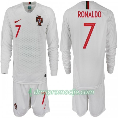 Portugal Dres RONALDO 7 Dječji Gostujući Svjetsko prvenstvo 2018 Dugim Rukavima Portugal Dres RONALDO 7 Dječji Gostujući Svjetsko prvenstvo 2018 Dugim Rukavima